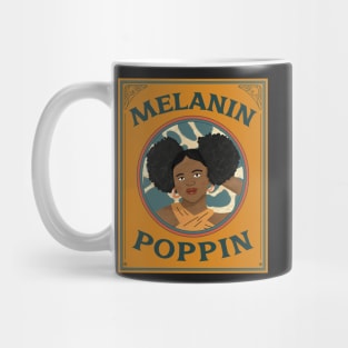 Melanin Poppin (retro empowered woman) Mug